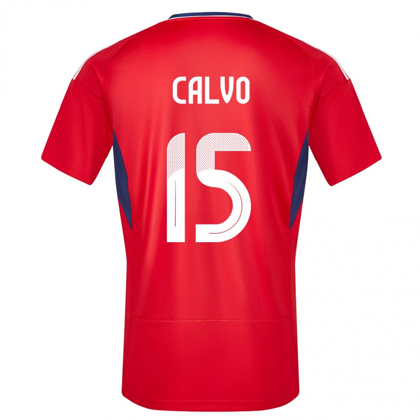 Niño Fútbol Camiseta Costa Rica Francisco Calvo #15 Rojo 1ª Equipación 24-26 México