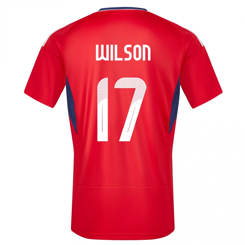 Niño Fútbol Camiseta Costa Rica Roan Wilson #17 Rojo 1ª Equipación 24-26 México