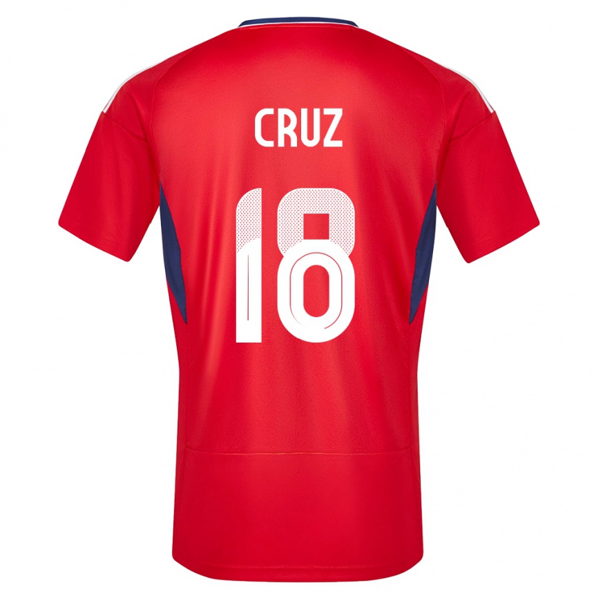 Niño Fútbol Camiseta Costa Rica Aaron Cruz #18 Rojo 1ª Equipación 24-26 México