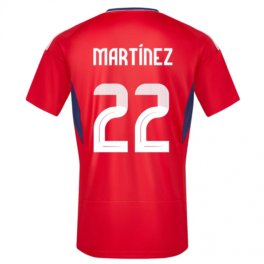 Niño Fútbol Camiseta Costa Rica Carlos Martinez #22 Rojo 1ª Equipación 24-26 México