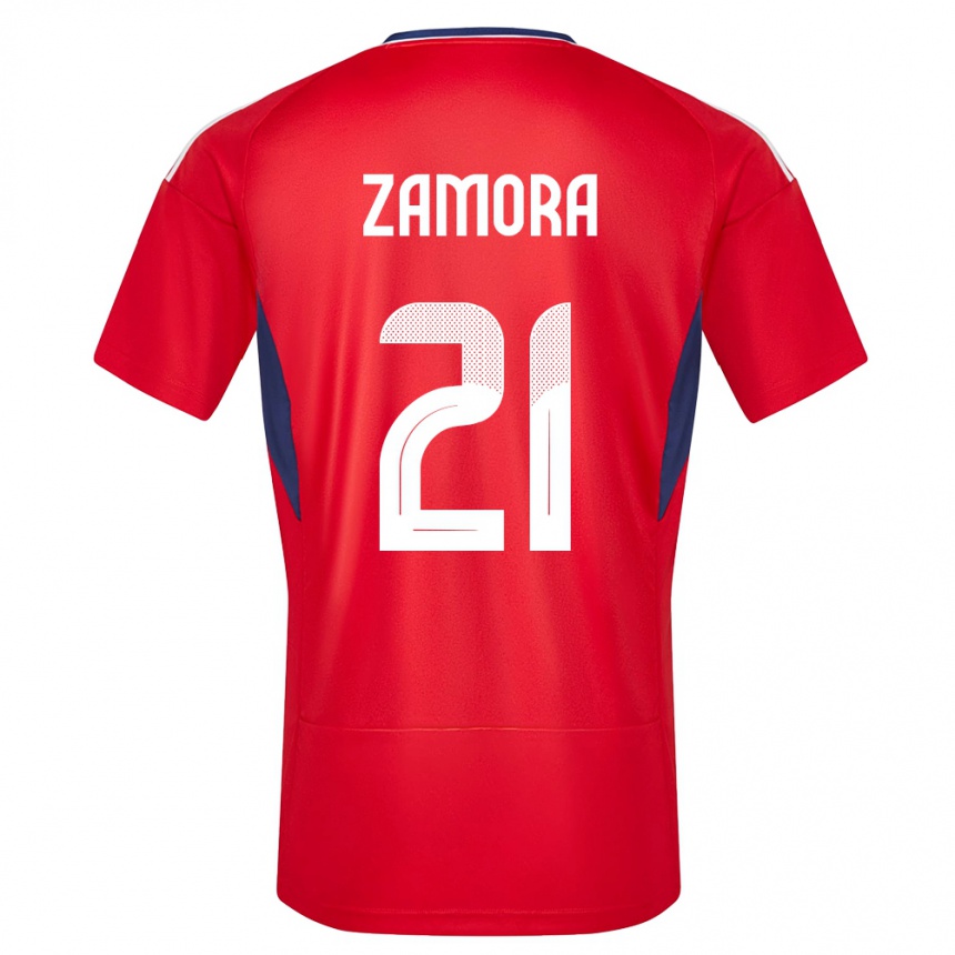 Niño Fútbol Camiseta Costa Rica Alvaro Zamora #21 Rojo 1ª Equipación 24-26 México