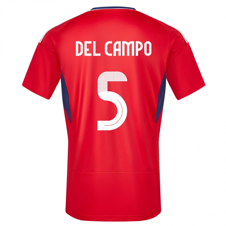 Niño Fútbol Camiseta Costa Rica Valeria Del Campo #5 Rojo 1ª Equipación 24-26 México