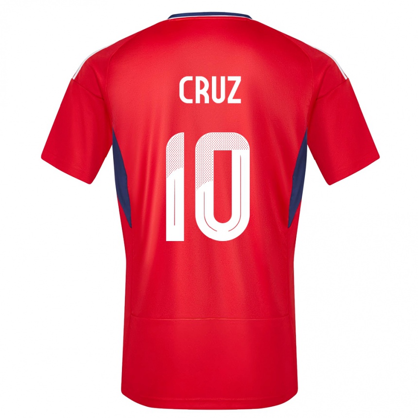 Niño Fútbol Camiseta Costa Rica Shirley Cruz #10 Rojo 1ª Equipación 24-26 México