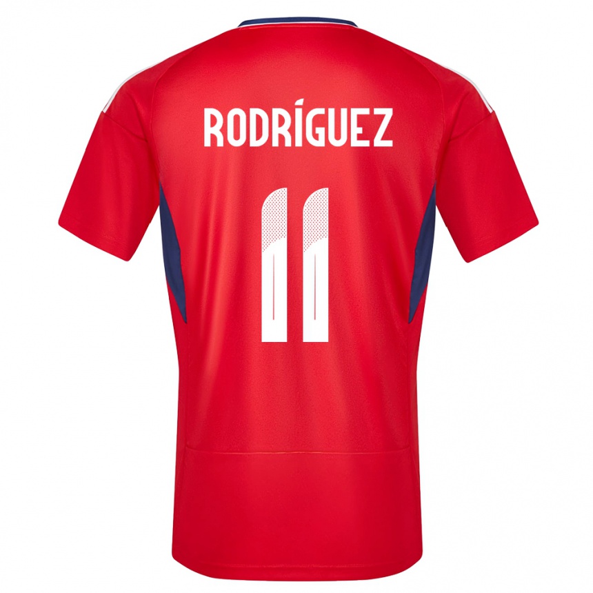 Niño Fútbol Camiseta Costa Rica Raquel Rodriguez #11 Rojo 1ª Equipación 24-26 México