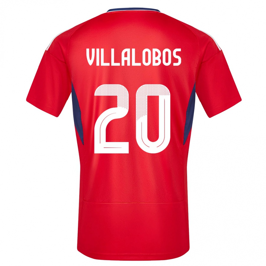 Niño Fútbol Camiseta Costa Rica Fabiola Villalobos #20 Rojo 1ª Equipación 24-26 México