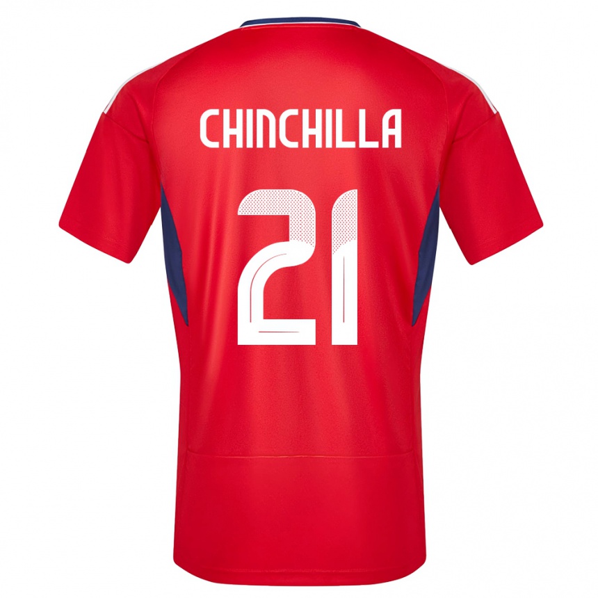 Niño Fútbol Camiseta Costa Rica Viviana Chinchilla #21 Rojo 1ª Equipación 24-26 México