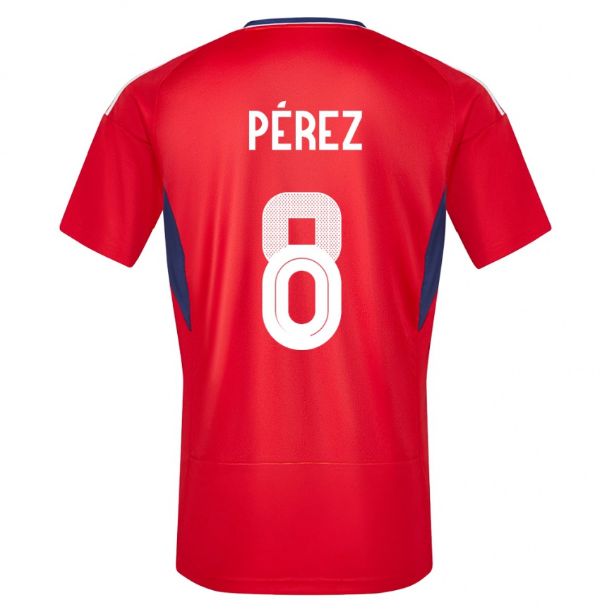 Niño Fútbol Camiseta Costa Rica Creichel Perez #8 Rojo 1ª Equipación 24-26 México