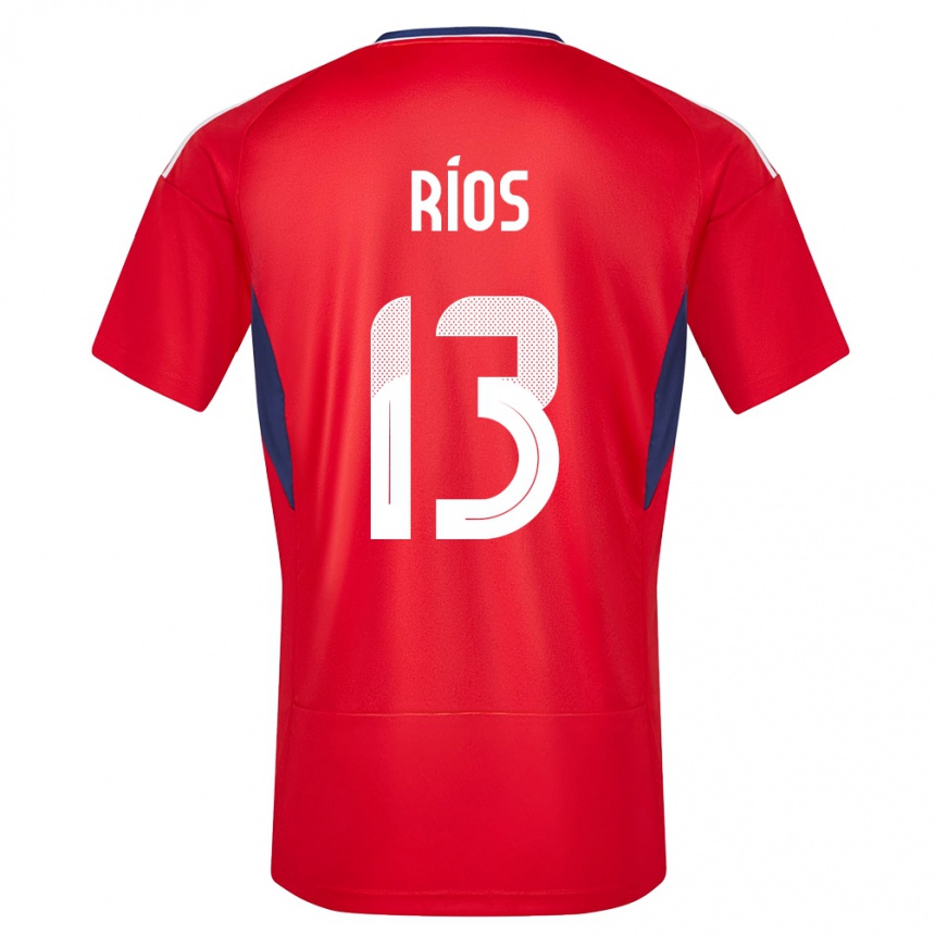 Niño Fútbol Camiseta Costa Rica Keral Rios #13 Rojo 1ª Equipación 24-26 México