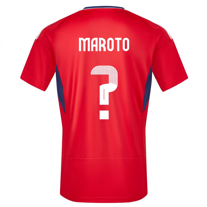 Niño Fútbol Camiseta Costa Rica Victor Maroto #0 Rojo 1ª Equipación 24-26 México