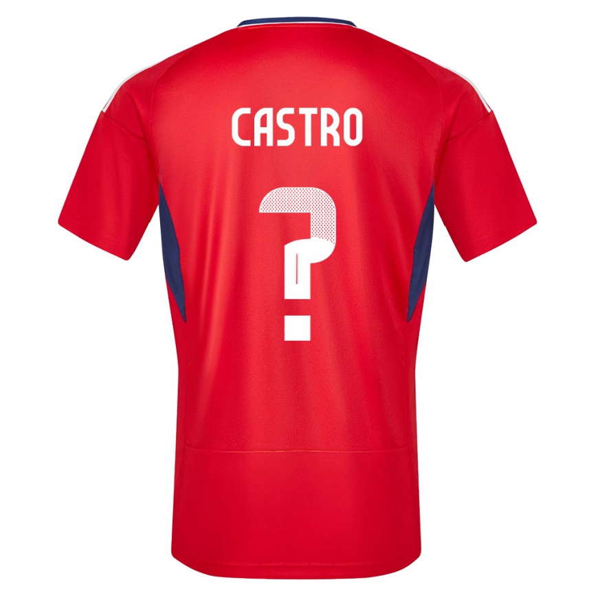 Niño Fútbol Camiseta Costa Rica Mathias Castro #0 Rojo 1ª Equipación 24-26 México