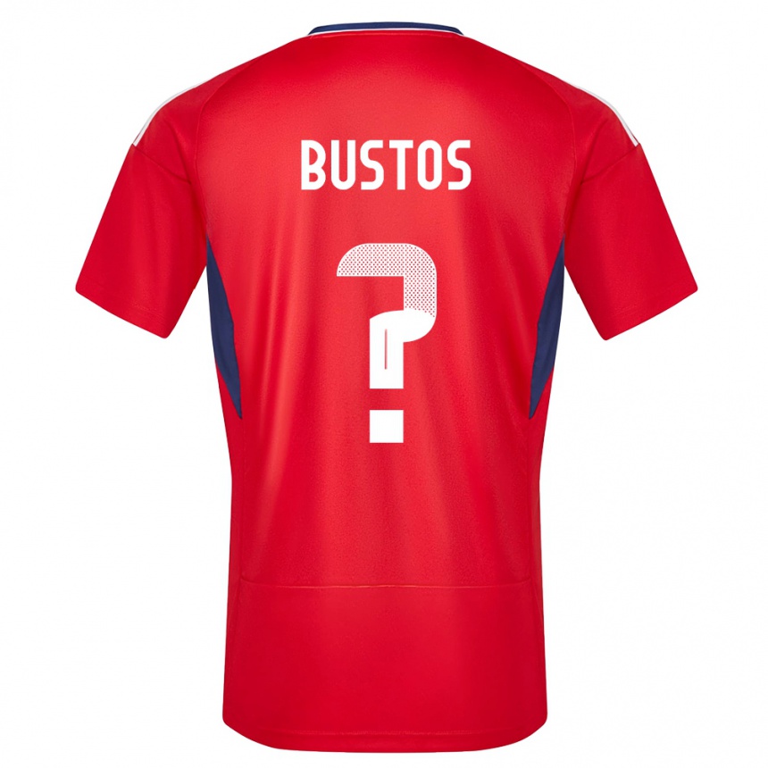 Niño Fútbol Camiseta Costa Rica Roy Bustos #0 Rojo 1ª Equipación 24-26 México