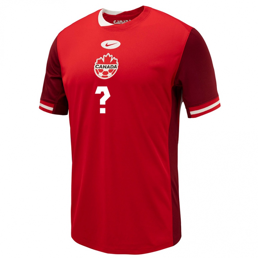 Niño Fútbol Camiseta Canadá Renaud Caron #0 Rojo 1ª Equipación 24-26 México