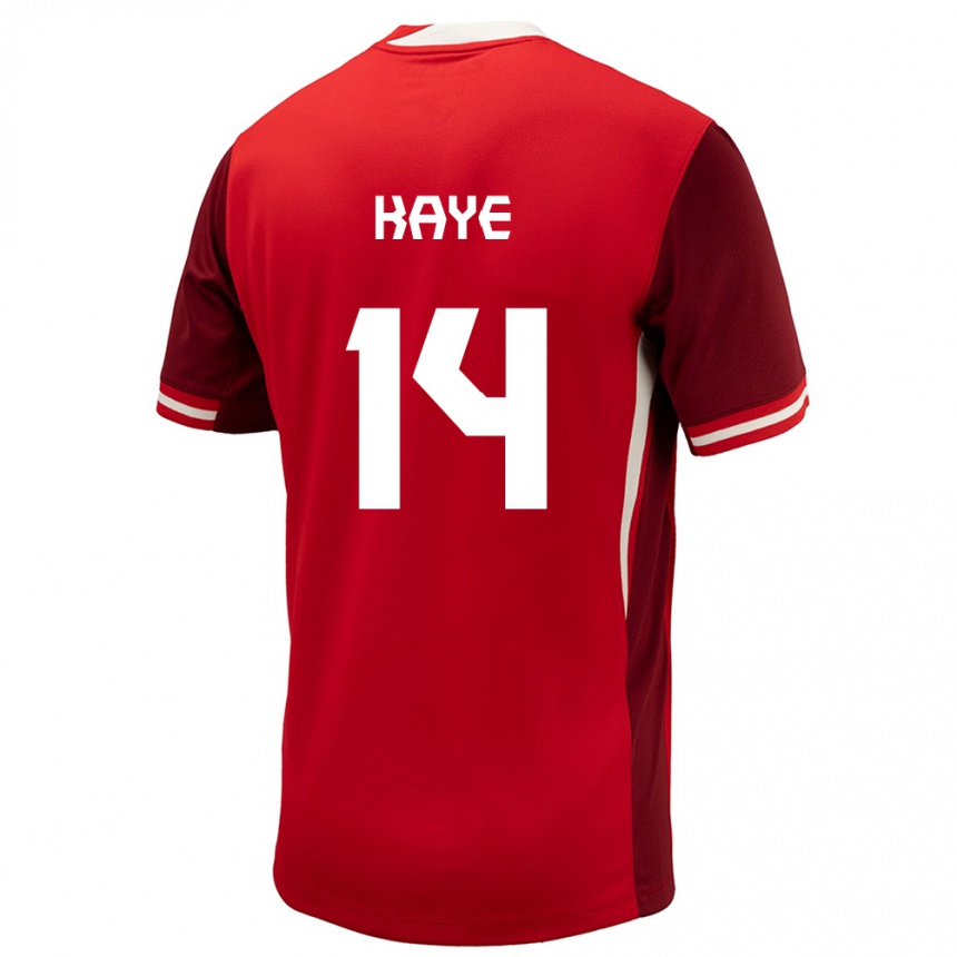 Niño Fútbol Camiseta Canadá Mark Anthony Kaye #14 Rojo 1ª Equipación 24-26 México