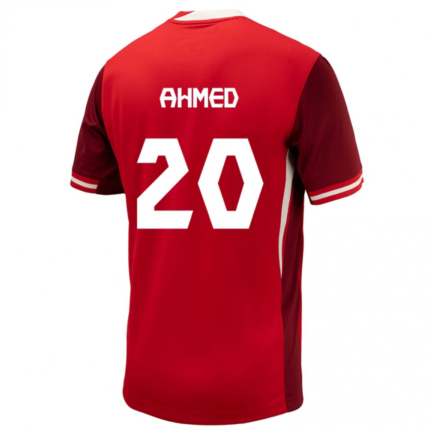 Niño Fútbol Camiseta Canadá Ali Ahmed #20 Rojo 1ª Equipación 24-26 México