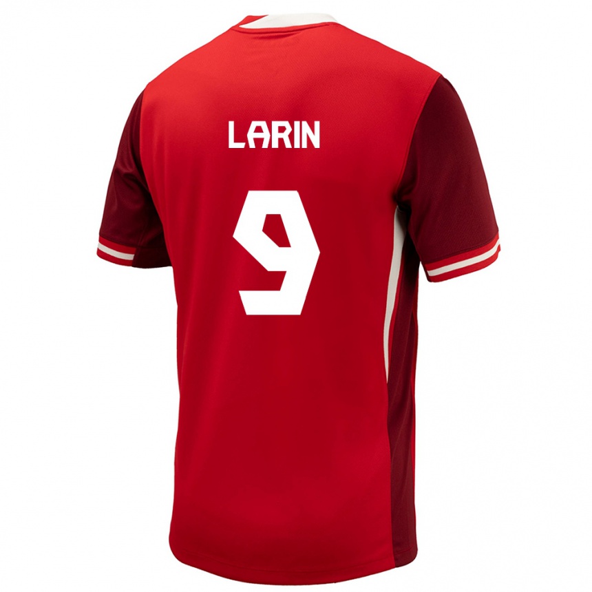 Niño Fútbol Camiseta Canadá Cyle Larin #9 Rojo 1ª Equipación 24-26 México