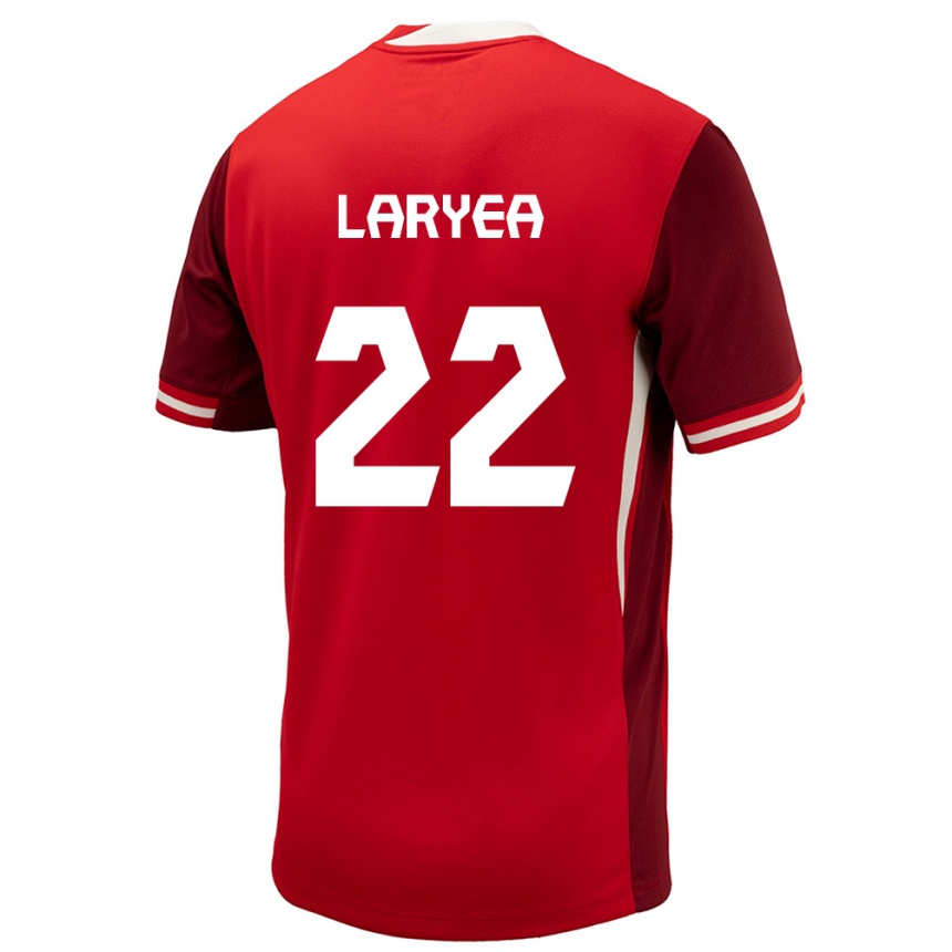 Niño Fútbol Camiseta Canadá Richie Laryea #22 Rojo 1ª Equipación 24-26 México