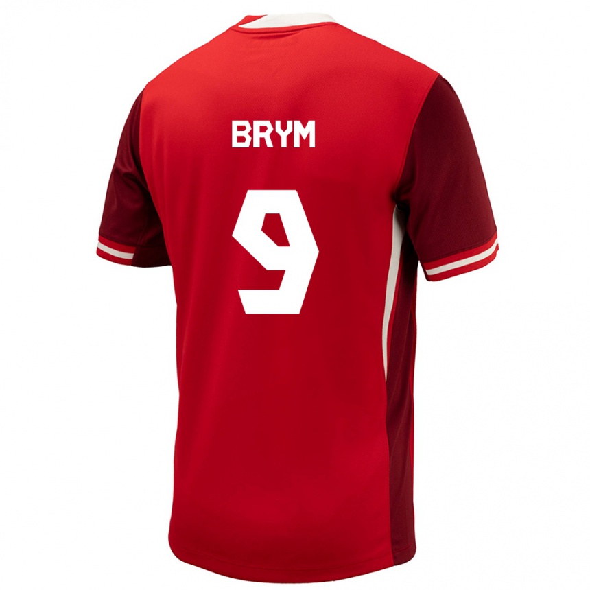 Niño Fútbol Camiseta Canadá Charles Andreas Brym #9 Rojo 1ª Equipación 24-26 México