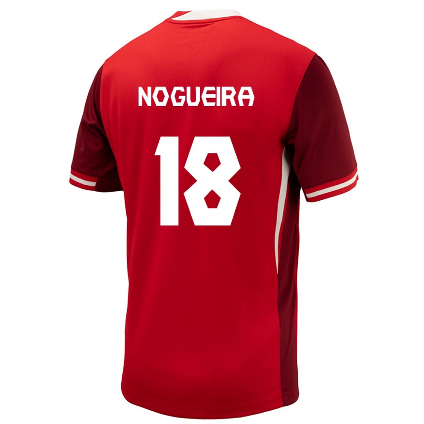 Niño Fútbol Camiseta Canadá Matthew Nogueira #18 Rojo 1ª Equipación 24-26 México