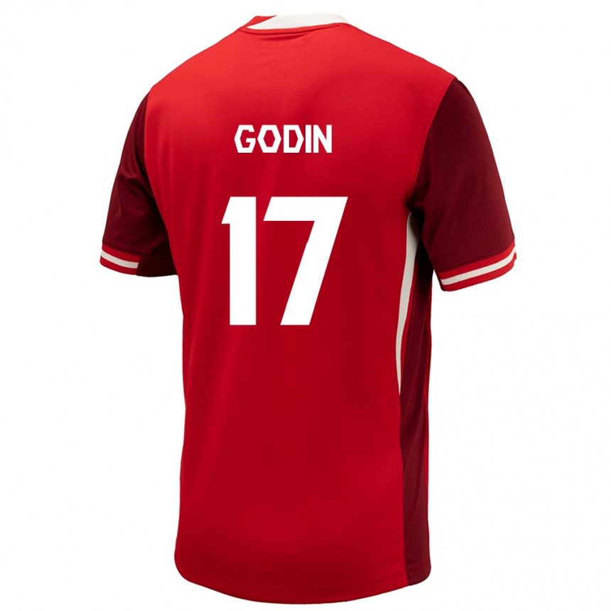 Niño Fútbol Camiseta Canadá Étienne Godin #17 Rojo 1ª Equipación 24-26 México