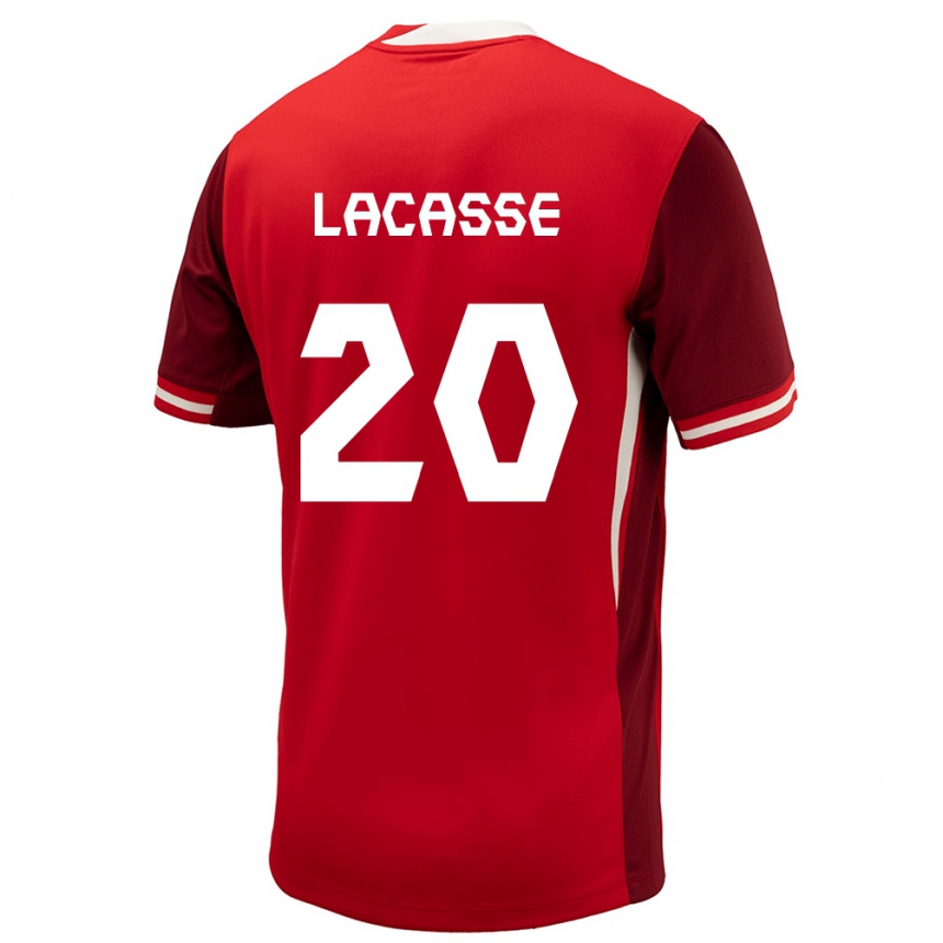 Niño Fútbol Camiseta Canadá Cloe Lacasse #20 Rojo 1ª Equipación 24-26 México