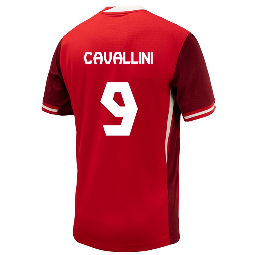 Niño Fútbol Camiseta Canadá Lucas Cavallini #9 Rojo 1ª Equipación 24-26 México