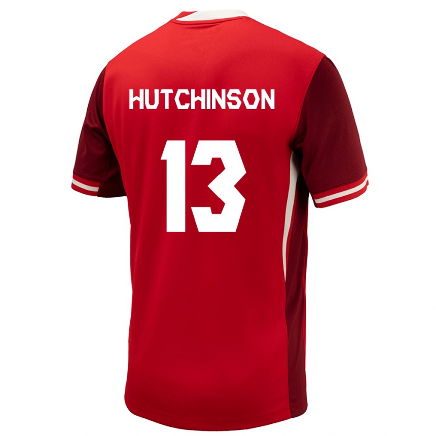 Niño Fútbol Camiseta Canadá Atiba Hutchinson #13 Rojo 1ª Equipación 24-26 México