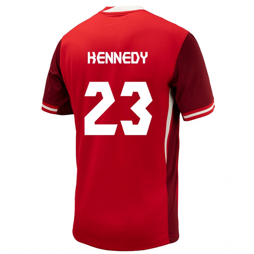 Niño Fútbol Camiseta Canadá Scott Kennedy #23 Rojo 1ª Equipación 24-26 México