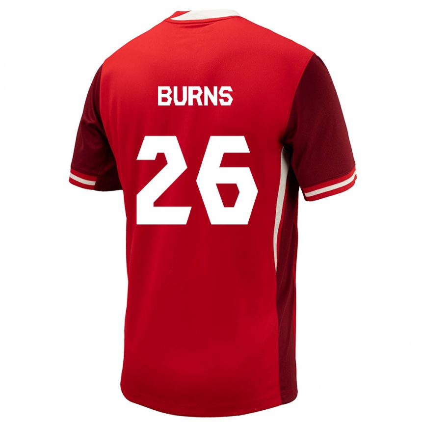 Niño Fútbol Camiseta Canadá Zoe Burns #26 Rojo 1ª Equipación 24-26 México