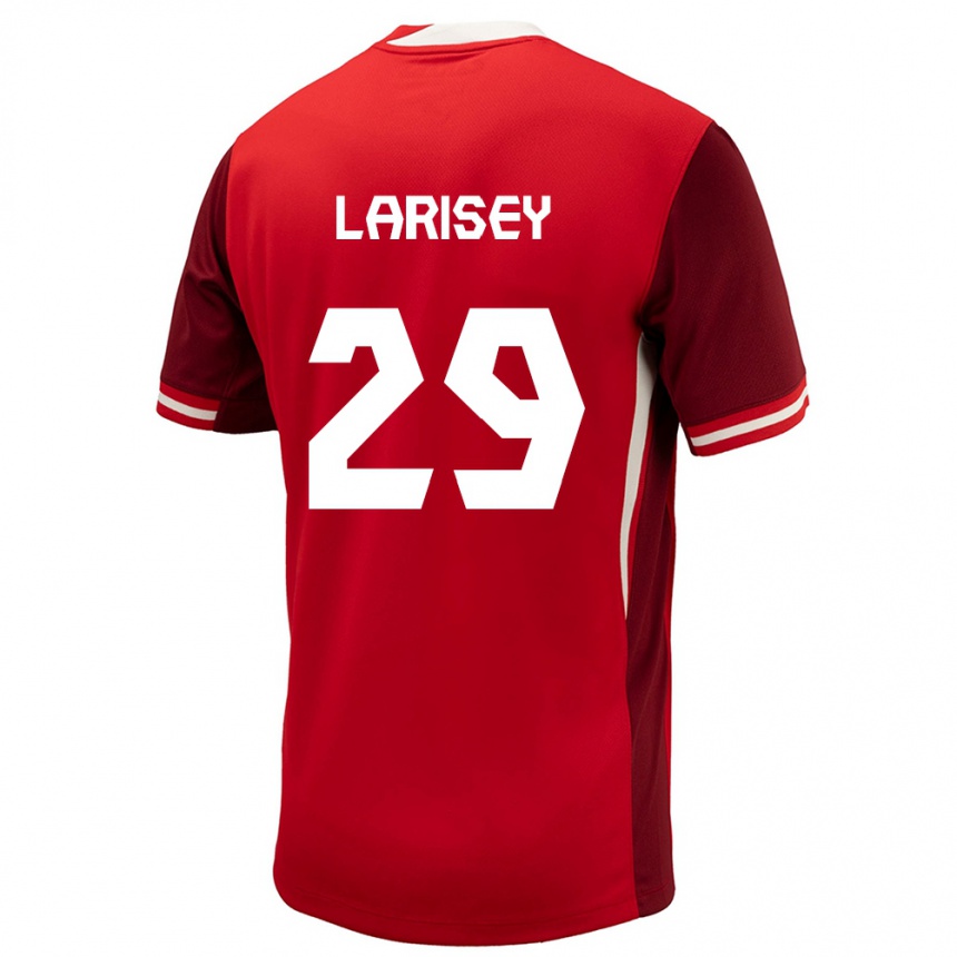 Niño Fútbol Camiseta Canadá Clarissa Larisey #29 Rojo 1ª Equipación 24-26 México