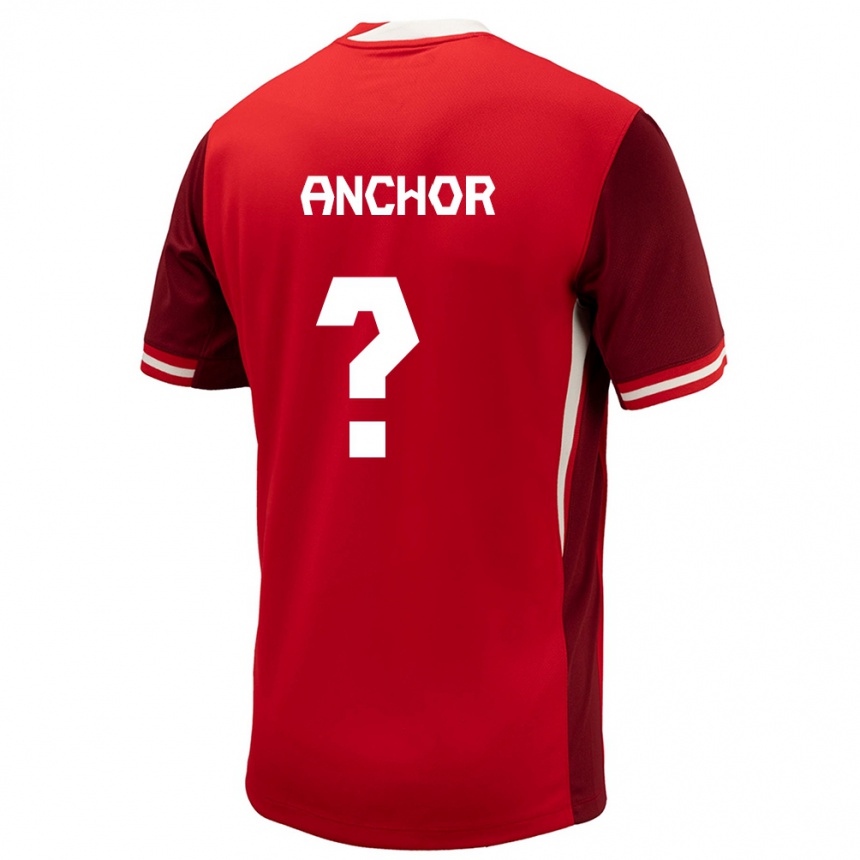 Niño Fútbol Camiseta Canadá Max Anchor #0 Rojo 1ª Equipación 24-26 México