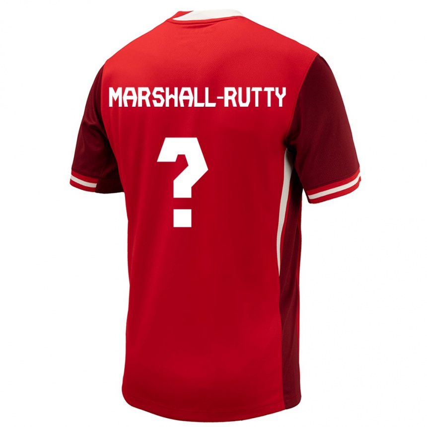 Niño Fútbol Camiseta Canadá Jahkeele Marshall Rutty #0 Rojo 1ª Equipación 24-26 México