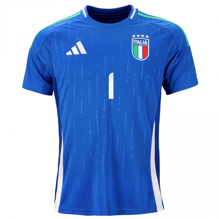 Niño Fútbol Camiseta Italia Laura Giuliani #1 Azul 1ª Equipación 24-26 México