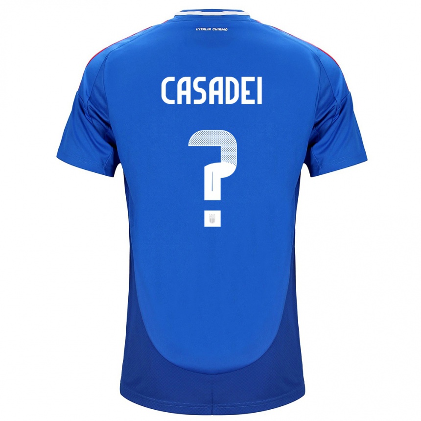 Niño Fútbol Camiseta Italia Cesare Casadei #0 Azul 1ª Equipación 24-26 México