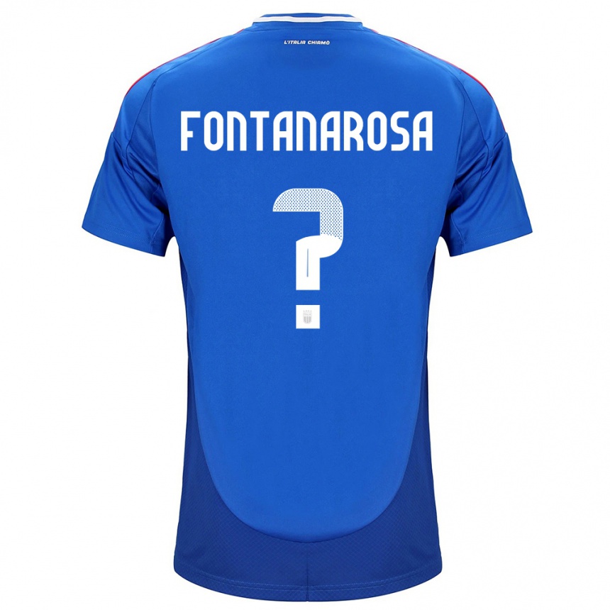 Niño Fútbol Camiseta Italia Alessandro Fontanarosa #0 Azul 1ª Equipación 24-26 México