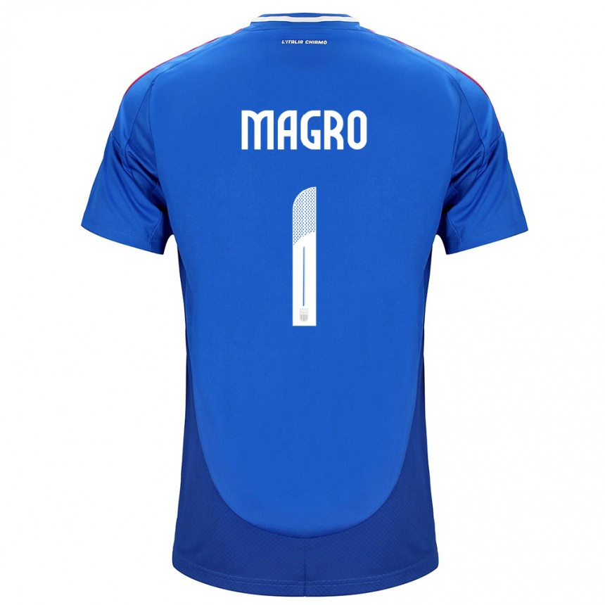 Niño Fútbol Camiseta Italia Federico Magro #1 Azul 1ª Equipación 24-26 México