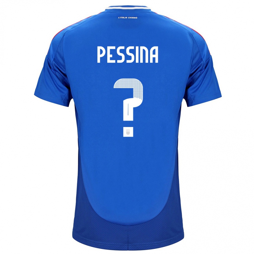 Niño Fútbol Camiseta Italia Massimo Pessina #0 Azul 1ª Equipación 24-26 México