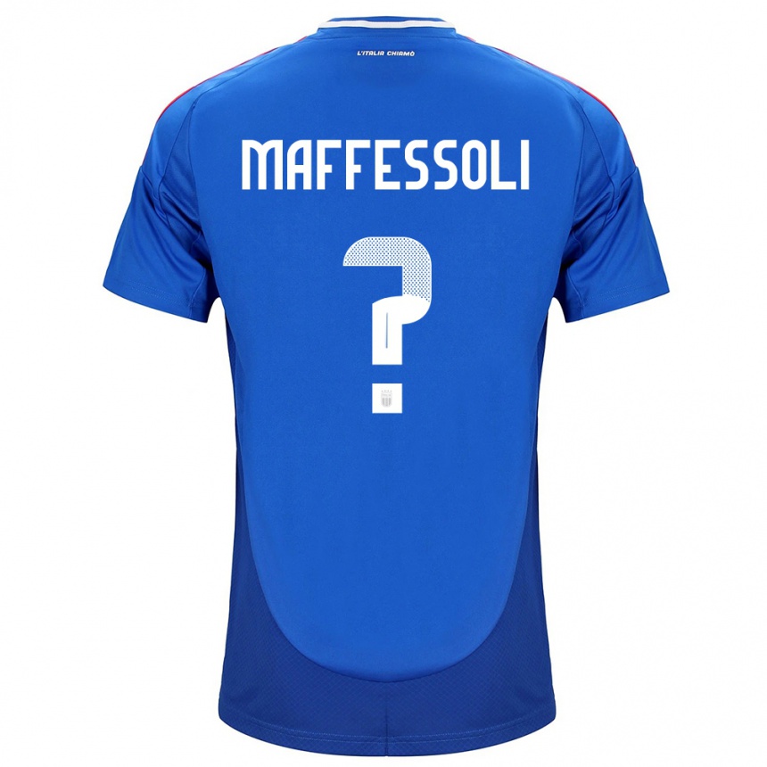 Niño Fútbol Camiseta Italia Manuel Maffessoli #0 Azul 1ª Equipación 24-26 México