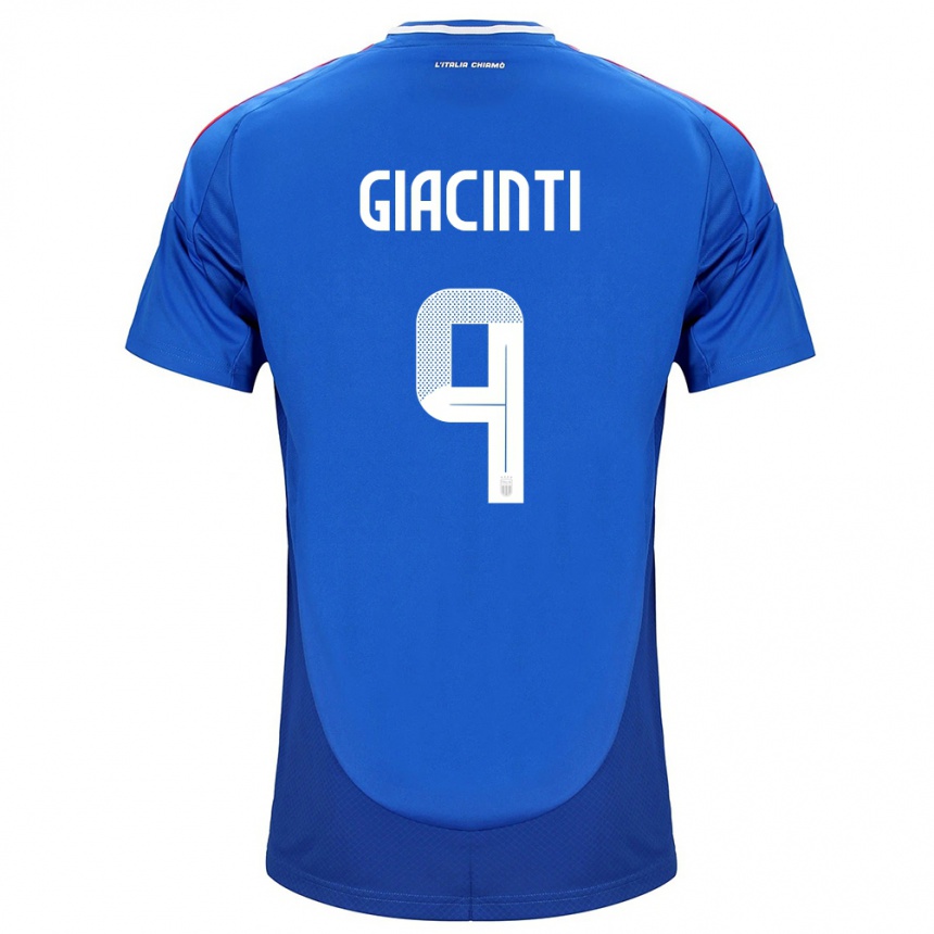 Niño Fútbol Camiseta Italia Valentina Giacinti #9 Azul 1ª Equipación 24-26 México