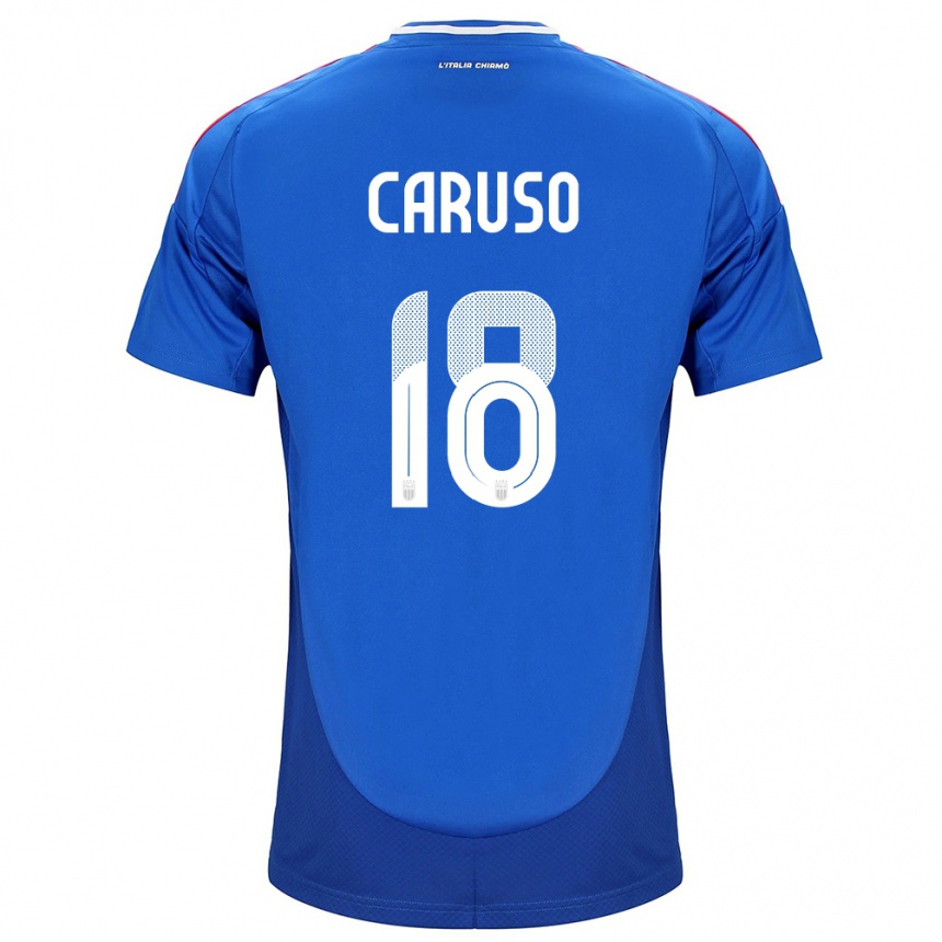 Niño Fútbol Camiseta Italia Arianna Caruso #18 Azul 1ª Equipación 24-26 México