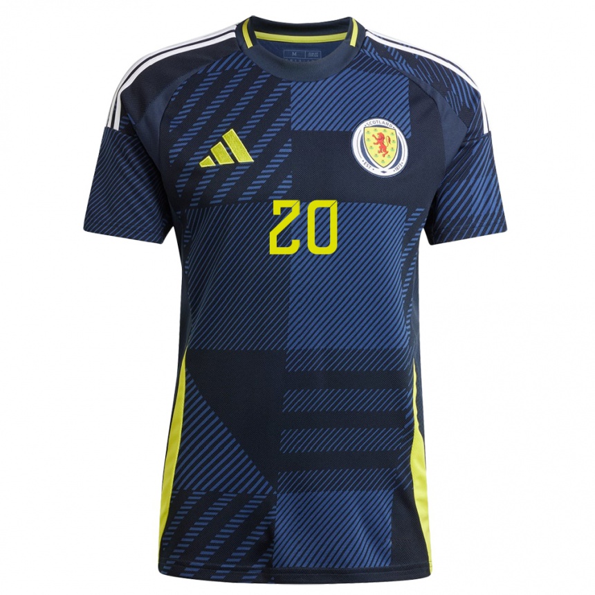 Niño Fútbol Camiseta Escocia Lancelot Pollard #20 Azul Oscuro 1ª Equipación 24-26 México