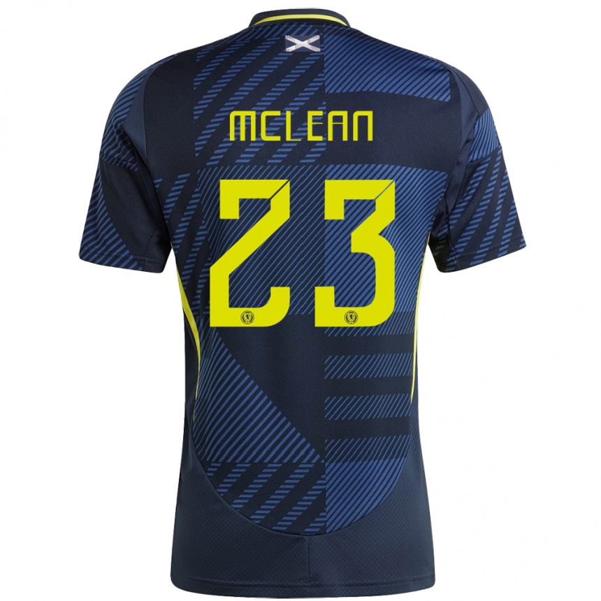 Niño Fútbol Camiseta Escocia Kenny Mclean #23 Azul Oscuro 1ª Equipación 24-26 México