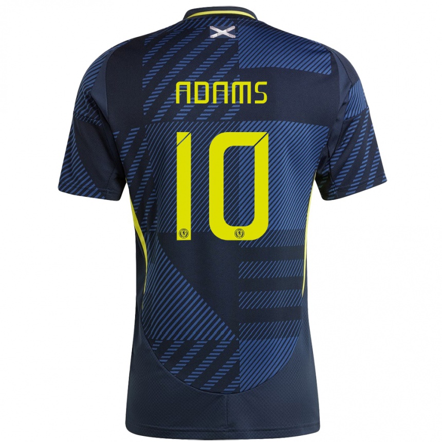 Niño Fútbol Camiseta Escocia Ché Adams #10 Azul Oscuro 1ª Equipación 24-26 México