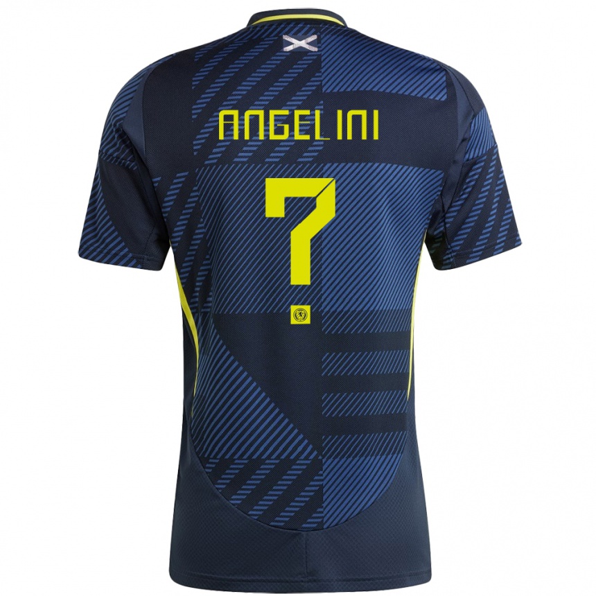 Niño Fútbol Camiseta Escocia Vincent Angelini #0 Azul Oscuro 1ª Equipación 24-26 México