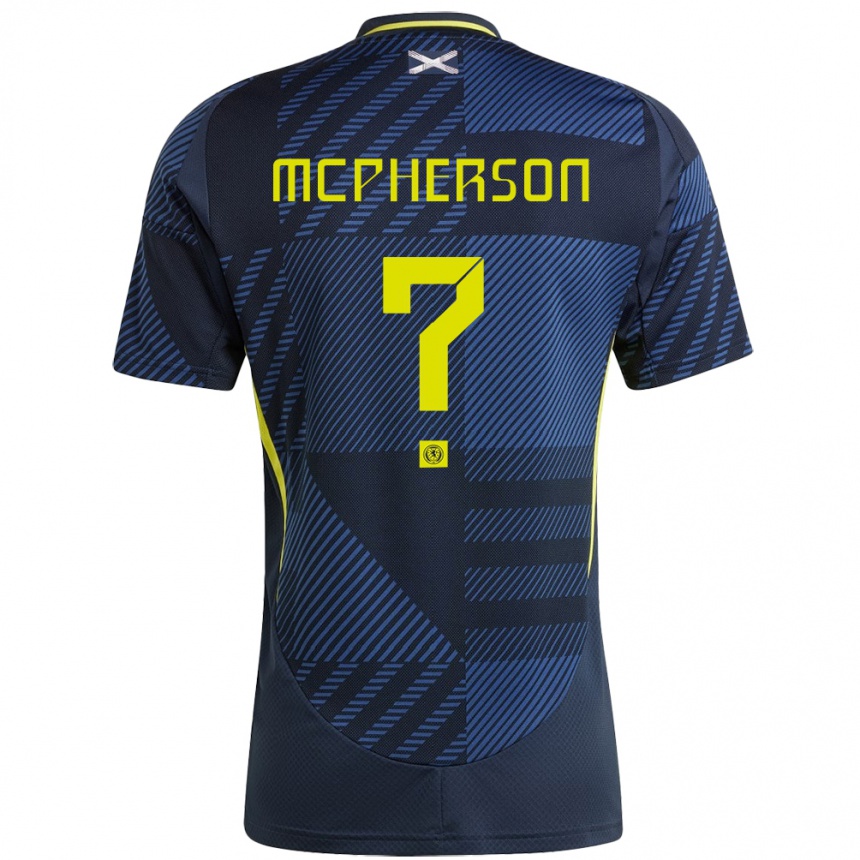 Niño Fútbol Camiseta Escocia Ben Mcpherson #0 Azul Oscuro 1ª Equipación 24-26 México