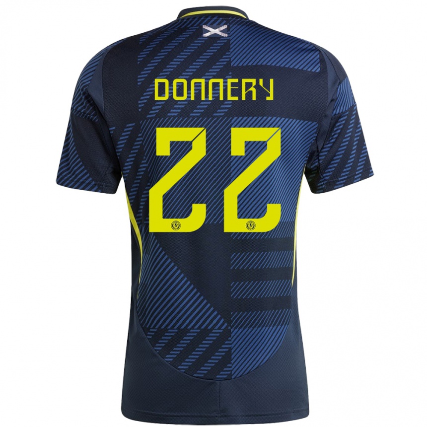 Niño Fútbol Camiseta Escocia Julian Donnery #22 Azul Oscuro 1ª Equipación 24-26 México