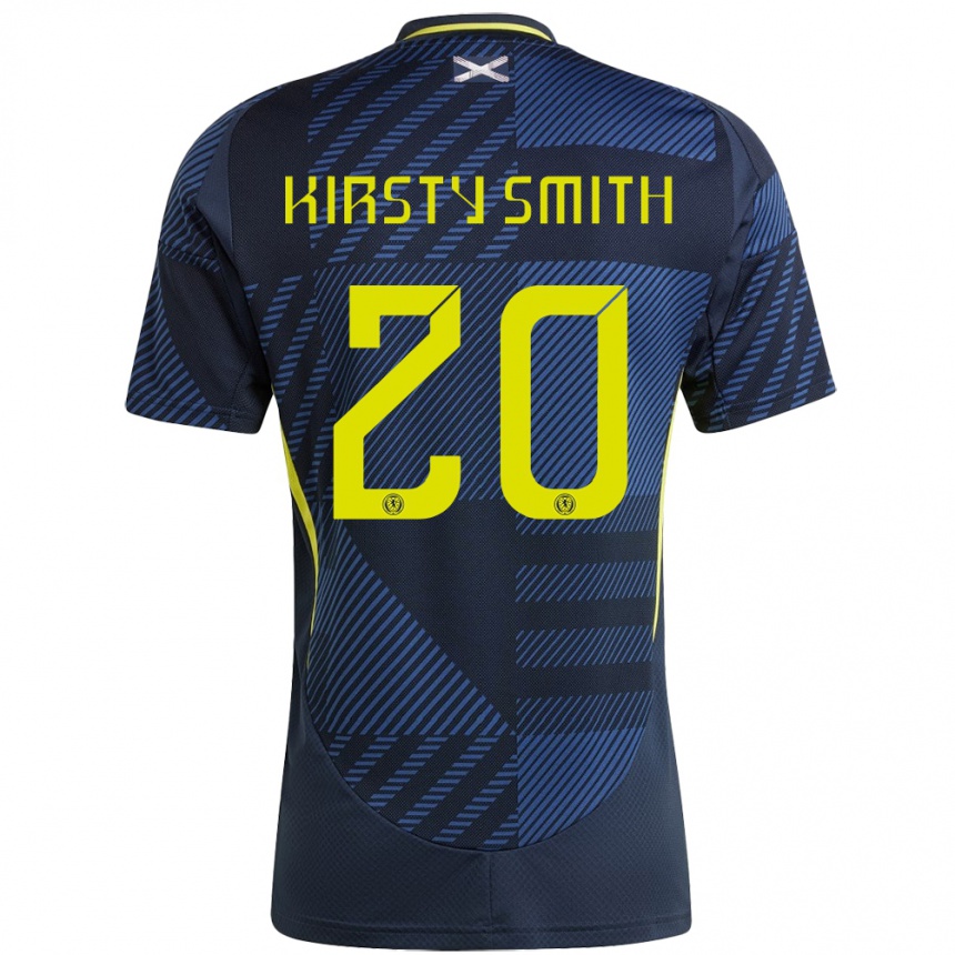 Niño Fútbol Camiseta Escocia Kirsty Smith #20 Azul Oscuro 1ª Equipación 24-26 México