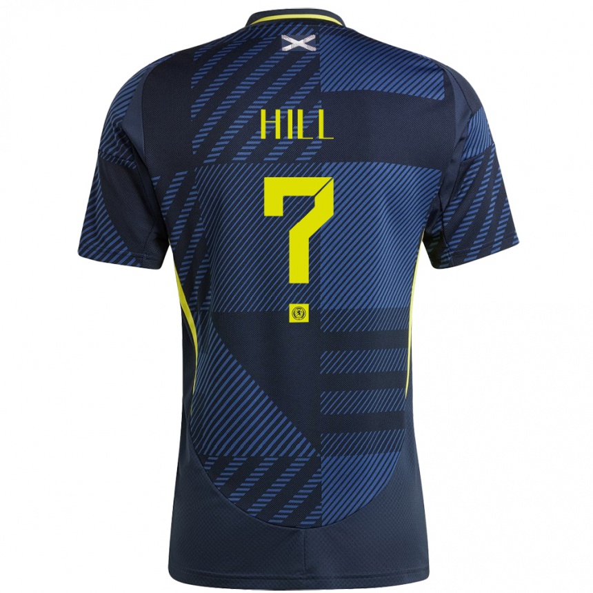 Niño Fútbol Camiseta Escocia Kathryn Hill #0 Azul Oscuro 1ª Equipación 24-26 México