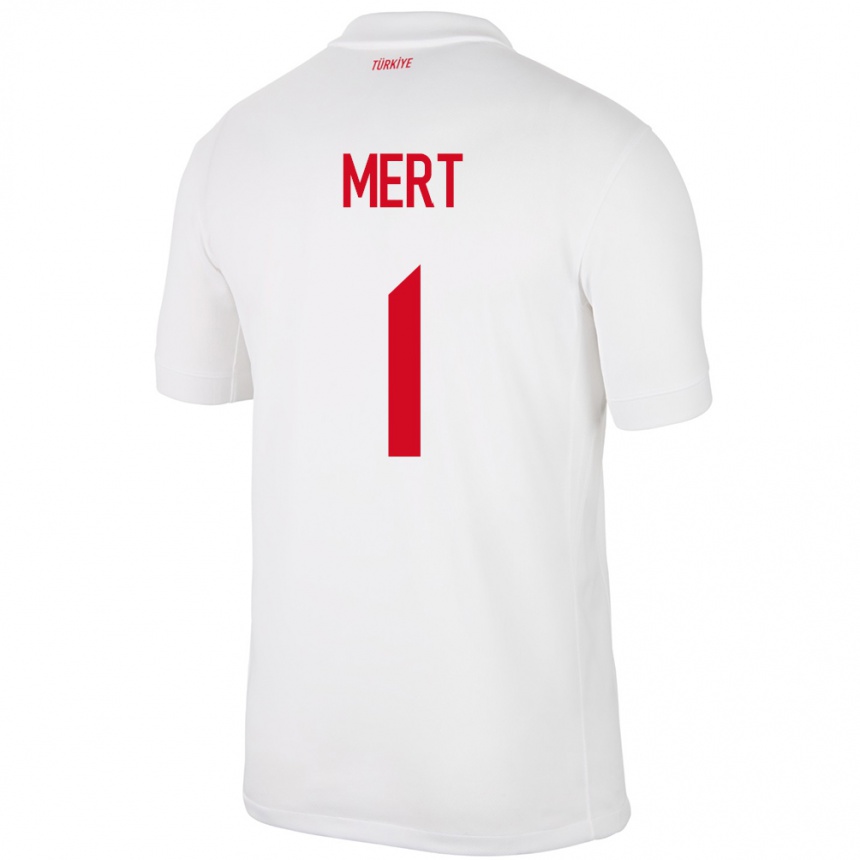 Niño Fútbol Camiseta Turquía Mert Günok #1 Blanco 1ª Equipación 24-26 México