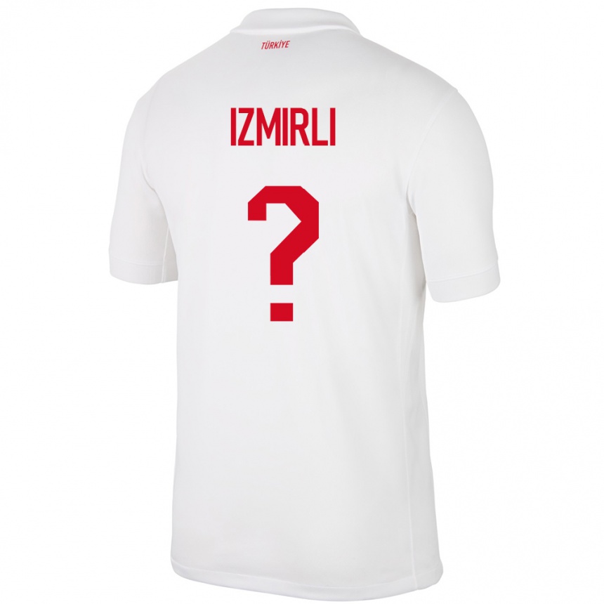 Niño Fútbol Camiseta Turquía Ege İzmirli #0 Blanco 1ª Equipación 24-26 México