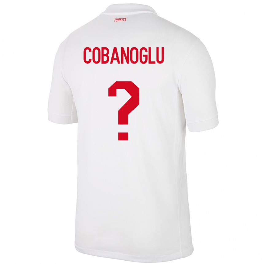 Niño Fútbol Camiseta Turquía Ahmet Çobanoğlu #0 Blanco 1ª Equipación 24-26 México